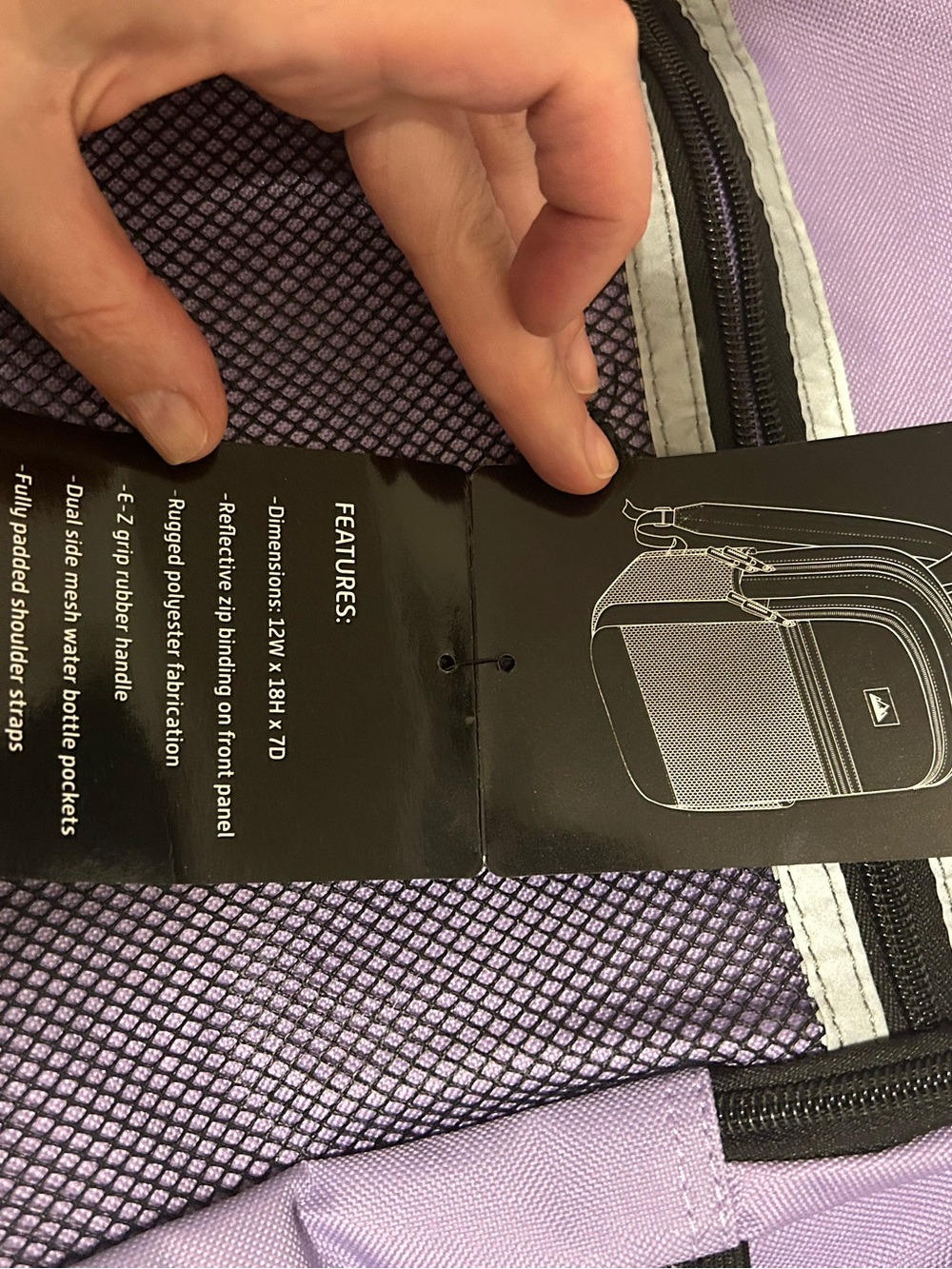 Summit Ridge Purple Backpack New With Tags - Picture 5 of 5
